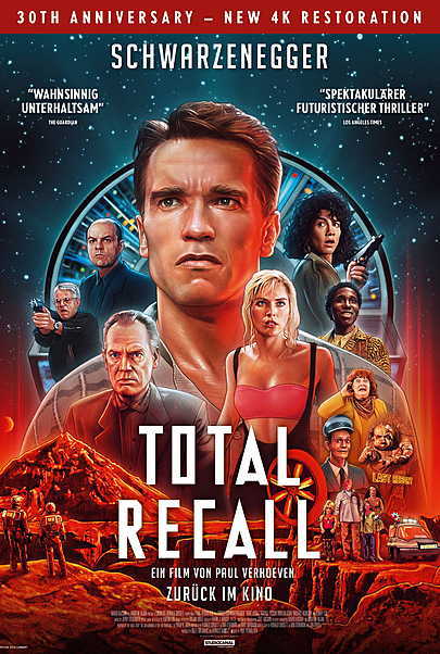 Total Recall Movie Poster 1990 Arnold Schwarzenegger Paul Verhoeven